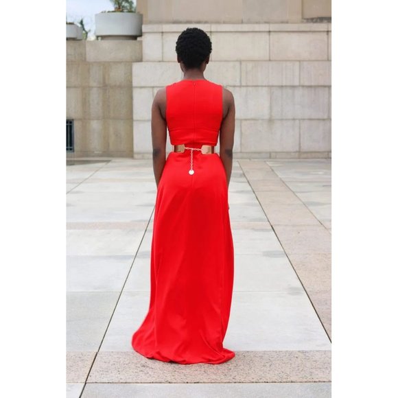 NWT AQ AQ cape train wide leg Warp jumpsuit - Picture 4 of 10